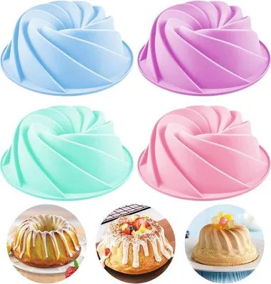 Produktbild von Gekanneleerde Spiraalvormige Kuchenform für Donuts, Muffins, Cookies und Pudding Backen