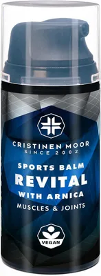 Produktbild von CristinenMoor Sports Balm Revital 100 ml - Arnika Massage Creme für Muskeln und Gelenke bei Prellung, Stauchung