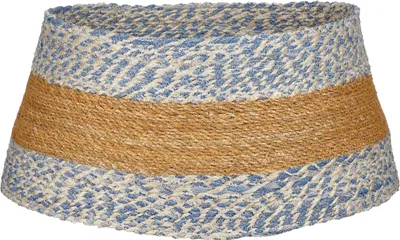 Produktbild von House of Seasons Weihnachtsbaumdecke - H26 x Ø58 cm - Seegras - Blau
