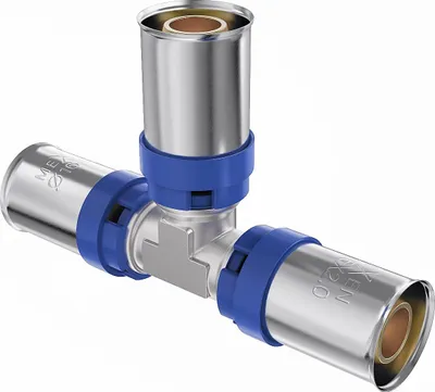 Zdjęcie produktu dla Mexen PEX-P trójnik zaciskowy, zaprasowywany PEX 20 x 20 x 20 - W97130-202020-00