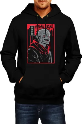 Produktbild von Herren Kapuzenpullover Japan Anime Manga Jujutsu Anime Manga Kaisen Kaisen 02 Kaisen Ninja, Man M / Schwarz
