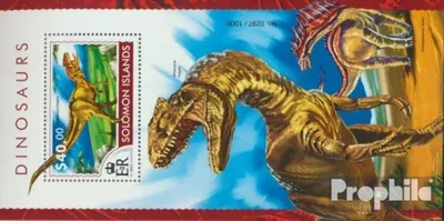 Produktbild von Briefmarken Salomoninseln 2015 Mi Block 421 (kompl. Ausg.) postfrisch Dinosaurier