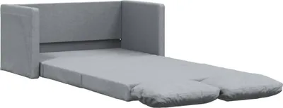 Produktbild von Bodensofa mit Schlaffunktion Hellgrau 112x174x55 cm Stoff