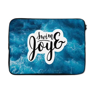 Produktbild von MuchoWow® Laptop Hülle 14 ZollMeer - Wellen - Zitate Laptoptasche - Laptoptasche - Stoßsicher - Schutzhaube