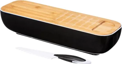 Produktbild von *Brotkorb mit Bambusschneideunterlage+Brotmesser