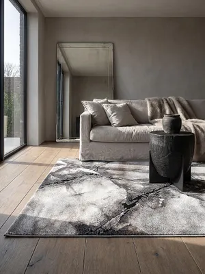 Teppich Grau rechteckig im modernen Wohnzimmer_#sku_SAF67265-SAF67266-SAF67267#