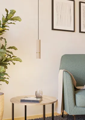 Produktbild von EGLO LED Hängelampe Caminia, 1-flammige Pendelleuchte über Esstisch, Esszimmerlampe aus Metall in Beige und Gold, GU10-Leuchtmittel, warmweiß