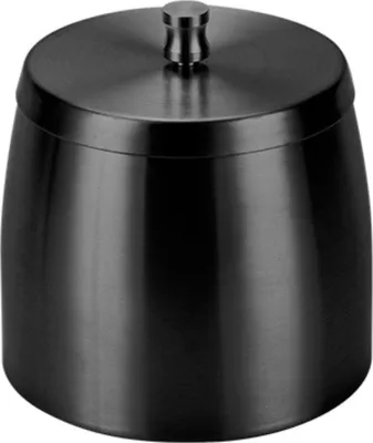 Produktbild von Aschenbecher für Draussen,Aschenbecher mit deckel,Winddichter Aschenbecher aus Edelstahl für das Home Office, den Desktop, die Terrasse(Schwarz 8cm)