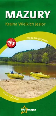 Image de Mazurie. La région des Grands Lacs. Carte touristique. Édition 2023. TopMapa