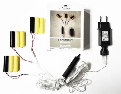 Produktbild von Batterie Adapter 3 x 3 AA Mignon Batterien 4,5V Wandler 4m Kabel Netzteil