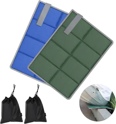 Produktbild von Sitzkissen Wasserdicht - Faltbares Sitzkissen - 2 Stück - Oxford-Stoff - Tragbare Sitzmatte - 39 x 29,5 x 1 cm