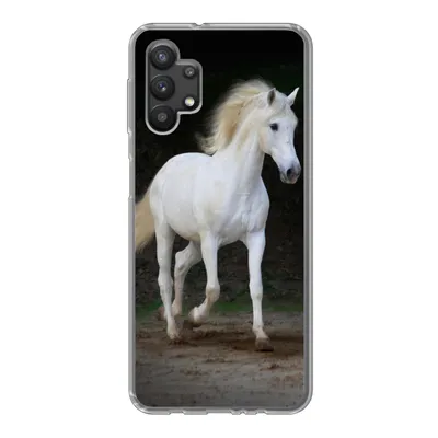 Produktbild von MuchoWow® Handyhülle Schutzhülle Hülle für Samsung Galaxy A32 5G Pferde - Sand - Dunkel Silikon Softcase Handy Hülle - Softcase