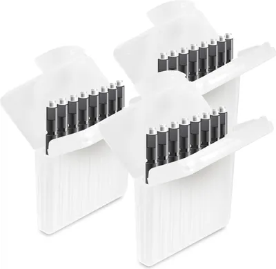 Produktbild von JB White 24 Cerumenfilter Mini-R WaxGuard kompatibel mit Signia Silk Im-Ohr-Hörgeräten, Signia-Ex-Hörer Mini-Receiver und MiniReceiver 2.0 - Ersatz-Hörgerätefilter miniReceiver WaxGuards, schwarz