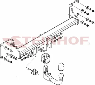 Produktbild von Z546093 Anhängerkupplung passend für BMW X5 2013-2018 abnehmbar