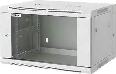 Produktbild von INTELLINET 48,3cm 19Zoll Wandverteiler 15HE 550mm tief mit Schwenkrahmen HxBxT 770x600x550mm vollständig montiert grau