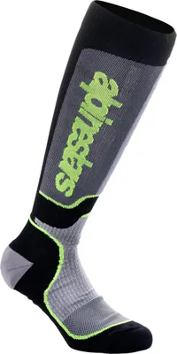 Produktbild von Alpinestars Plus Motocross Socken, schwarz/grau/gelb, S