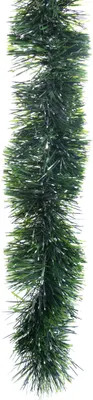 Produktbild von Girlande Lametta Doxa Mattgrün-Weiß Ø 150mm x 6m