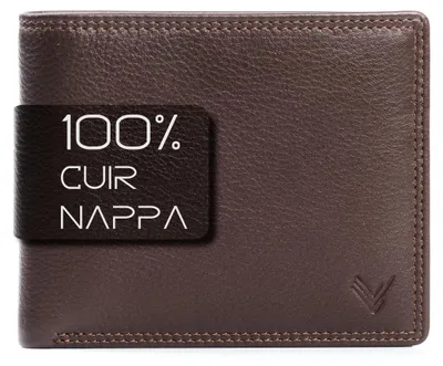 Image de Portefeuille en cuir véritable - Protection - Marron