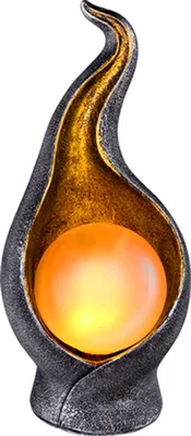 Produktbild von Globo LED Solarleuchte silber gold