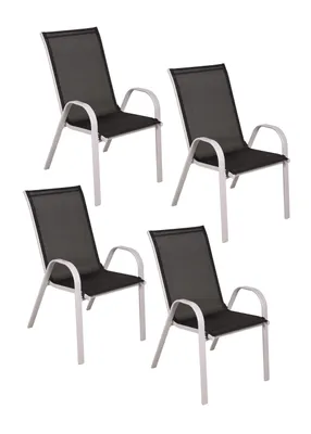 Produktbild von Stapelstuhl RIONA in grau, 4er Set
