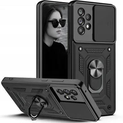 Zdjęcie produktu dla Etui Pancerne Slide Ring + Szkło Do Samsung A53 5G