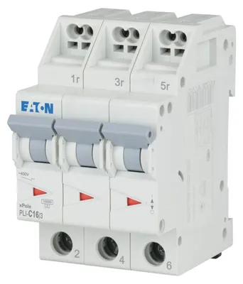 Productafbeelding van Eaton PLI-C16/3 Miniatuurstroomonderbreker, type C (101321)