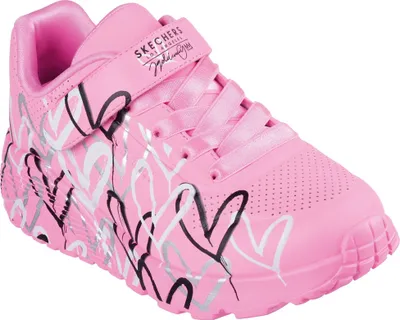 Produktbild von Skechers Sneakers 314078L-HPMT in Hot Pink Synthetic/ Multi Trim color size 35