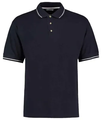 Produktbild von Kustom Kit - "St Mellion" Poloshirt für Herren LT3983 (M) (Marineblau/Weiß)