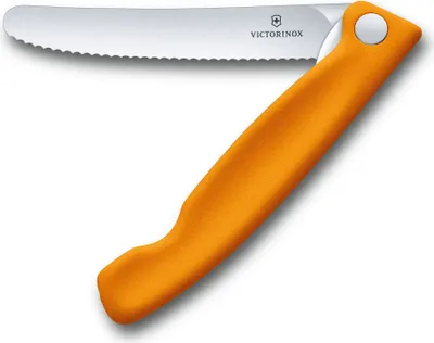 Immagine prodotto di Victorinox Swiss Classic Coltello pieghevole per verdure seghettato arancione in blister