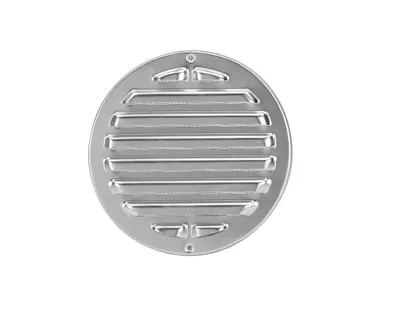 Produktbild von UPMANN Wetterschutzgitter Edelstahl D100 mit Fliegendraht - 54572