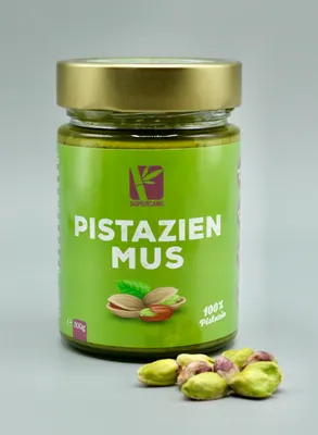 Produktbild von Pistazienmus aus 100% Pistazien | Pistazienpaste ohne Zuckerzusatz | Vegane Pistaziencreme |Glutenfrei & Ohne Zusatzstoffe