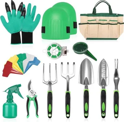 Image de Ensemble d'outils de jardinage - 13 pièces - acier inoxydable - Gartennutzer