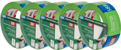 Produktbild von Scley 5x Malerband / Abdeckband 38 mm x 33 m „Serie 588” Klebeband, Schutzband
