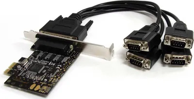 Immagine prodotto di StarTech.com Scheda PCI Express seriale a 4 porte RS-232 con cavo di ripartizione