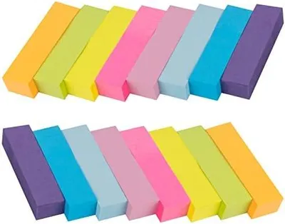 Produktbild von 4000 Stück Haftnotizen Klein - 15 x 50mm Sticky Notes 8 Farben, Selbstklebende Haftnotizzettel Klebezettel bunt zettel farbig Notizblöcke für Büro Haus, 500 Blatt pro Farbe