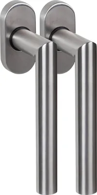 Produktbild von Edelstahl Fenstergriff Set FG 4 L-Form 2 Stück Fensterbeschlag V2A Griff Drücker