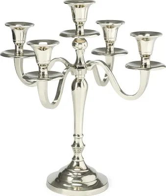 Produktbild von Fünfarmiger Kerzenleuchter, silber, 30 cm