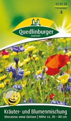 Produktbild von Kräuter- und Blumenmischung | Blumensamenmischung von Quedlinburger
