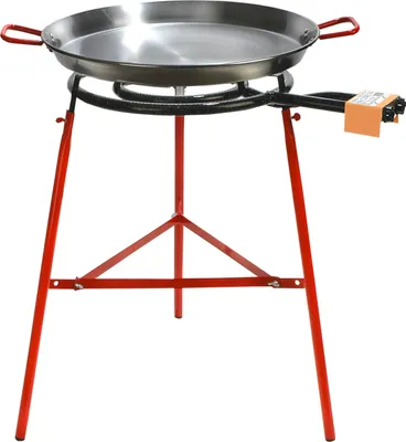 Produktbild von Paella Grill Set Mirador komplett mit Kelle und Gasanschluss - 20 Rationen