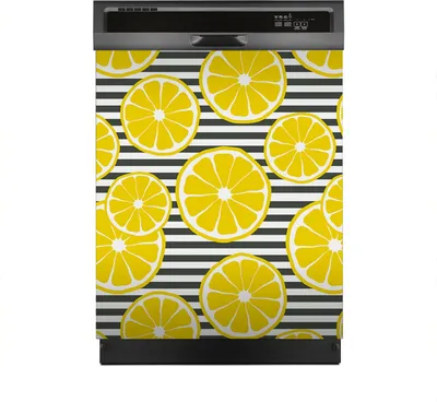 Produktbild von Magnete Dekorative 60x70 cm Küche Magnetmatte Spülmaschine - Zitronen Hintergrund