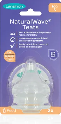 Produktbild von LANSINOH Fütterungssauger Natural Wave® mit schnellem Durchfluss 6m+ (2 st.)