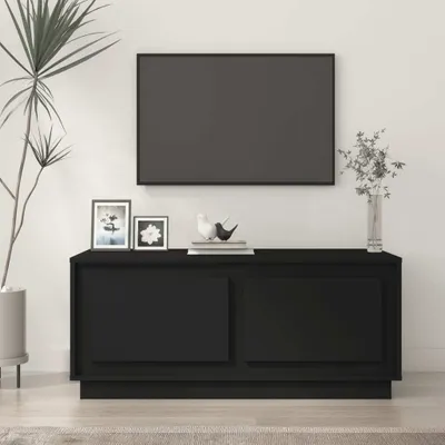 Produktbild von "Rabatt" Couchtisch modern - Wohnzimmertisch - Einfache Montage - Schwarz 102x50x44 cm Holzwerkstoff - Kaffeetisch CC21741