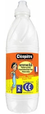 Produktbild von Cleopatre PGBB1-1, Weiß, Gouache, 1000 ml, 1 Stück(e)