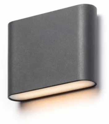 Obrázek produktu pro CHOIX 114 nástěnná antracitová 230V LED 2x3W IP54 3000K