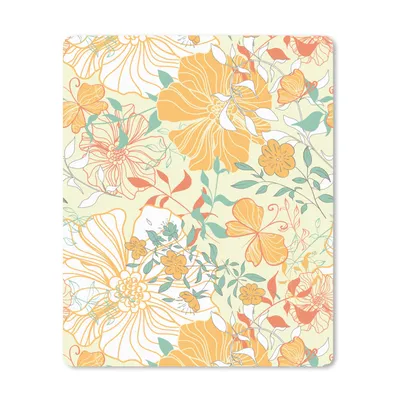 Produktbild von MuchoWow® Mauspad Mousepad Blumen - Muster - Schmetterlinge 19x23 cm - Mousepads - Maus Mat - Pad - Mausunterlage - Mauspads - Spielen