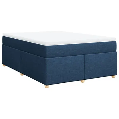 Produktbild von Boxspringbett mit Matratze Blau 140x200 cm Stoff