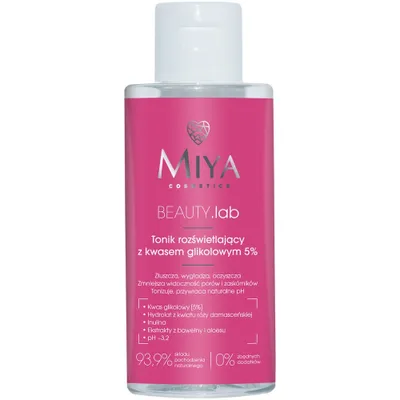 Produktbild von Miya Cosmetics My Beauty Lab Aufhellendes Gesichtswasser mit 5% Glycolsäure, 150 ml