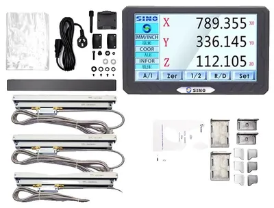 Obrázek produktu pro Digitální displej, dotyková obrazovka, vysoká přesnost, DRO-3PCS KA500
