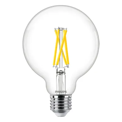 Obrázek produktu pro Philips Čirá žárovka s tradičním vzhledem 60 W, G93 E27, 5,9 W, 60 W, E27, 806 lm, 25000 h, Teplá záře