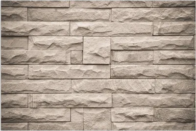 Produktbild von Wallario Wandbild Steinwand grau-braun, Größe: 61 x 91,5 cm, Poster mit rahmenlosen Bildhalter